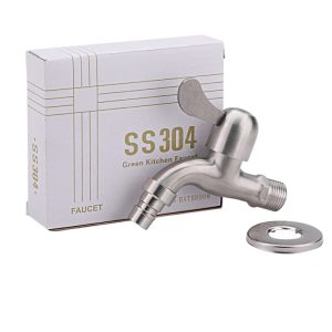 LINE-X Stainless Steel Washing Machine Bib Cock - Super